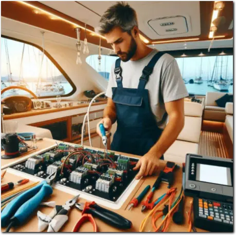 kusadasi marin yat tekne elektrik elektronik servisi
